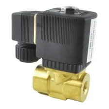 Válvula Solenoide 1/4 Vias N. Fechada Água/óleo/ar 220v Foto  mini 1