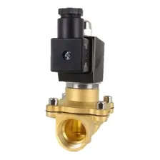 Valvula Solenoide 2/2 Vias Latão Rosca 3/4 Bobina 220v Foto mini 4