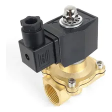 Valvula Solenoide 2/2 Vias Latão Rosca 3/4 Bobina 220v Foto mini  2