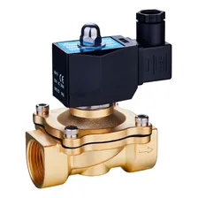 Valvula Solenoide 2/2 Vias Latão Rosca 3/4 Bobina 220v Foto  mini 1