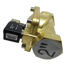 Válvula Solenoide 2 Polegada 2/2 Vias Ar Água Óleo Foto mini  3