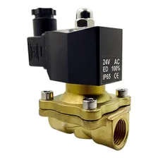 Válvula Solenoide 2 Vias 1/2' Gás / Água / Ar / Óleo 220v Foto mini 1