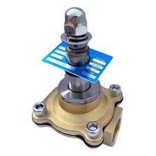 Válvula Solenoide 2 Vias 1/2' Gás / Água / Ar / Óleo 220v Foto mini 3