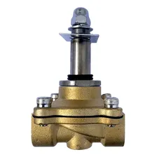 Válvula Solenoide 2 Vias 1/2' Gás / Água / Ar / Óleo 220v Foto mini 4