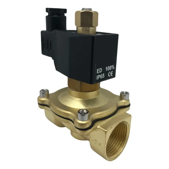 Válvula Solenoide 2 Vias Rosca 1/2' Normal Aberta 220v Ac Foto 1
