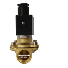 Válvula Solenoide 2/2 Vias 1/2 Água Óleo Ar 220v Foto mini  3