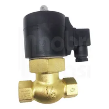 Válvula Solenóide 220v 2/2 Vias Para Vapor Rosca 1/2'' 180°c Foto mini 1