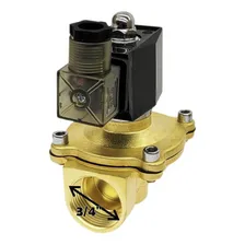 Válvula Solenoide Diafragma 3/4pol Bsp Normal F 220v Druck Foto mini 2