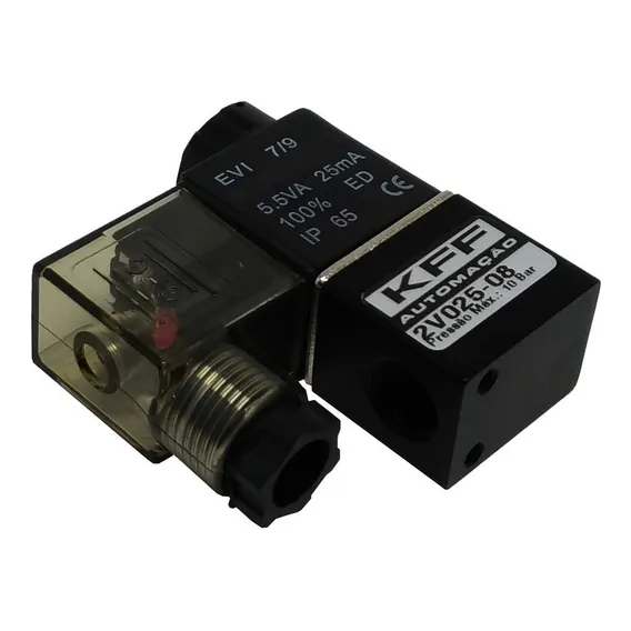Válvula Solenoide P/ Água Ar Óleo 2 Vias 1/8 24v Arduino Foto 1