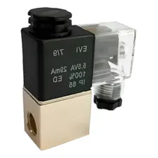 Válvula Solenoide Pneumática 2/2 Vias N-fechada 1/4 220v Foto mini 1