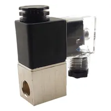 Válvula Solenoide Pneumática 2/2 Vias N-fechada 1/4 24 Vdc Foto  mini 1
