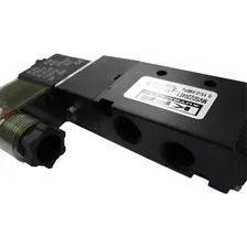 Válvula Solenoide Pneumática Direcional 5/2 Vias 1/4 220v 150 Psi Kff Automação Foto mini 3