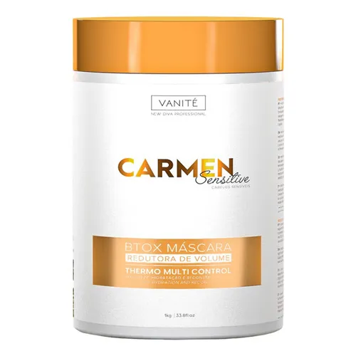 Vanite Btox capilar Redução de volume, Hidratação Btox Capilar Carmen Sensitive Make Beauty 1kgRedutor De Volume 1000 Foto 1