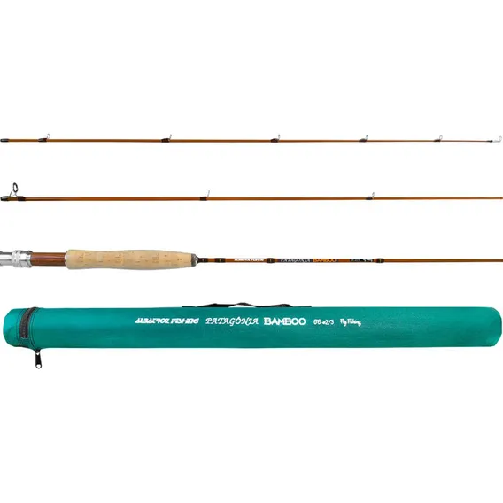 Vara Albatroz Fly Patagônia Bamboo 4kg Carretilha 4 Partes Cor Marrom Foto 1
