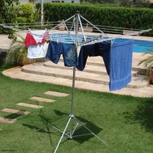 Vara Giratório De Chão AlumÃnio Não Enferruja Móvel Forte Foto mini 4