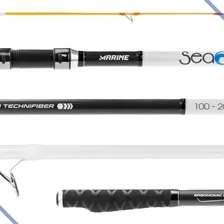 Vara Marine Seaone Sok 3,90m 100-200g 3 Partes Molinete Foto mini  3