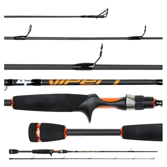 Vara P/ Carretilha Viper I 1,68m 8-17lb Albatroz - Inteiriça Foto 1