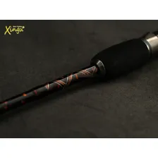 Vara P/ Carretilha Xingu Xtreme Carbono 1,80m 17lb Inteiriça Cor Cor Preto Com Laranja Foto mini 3