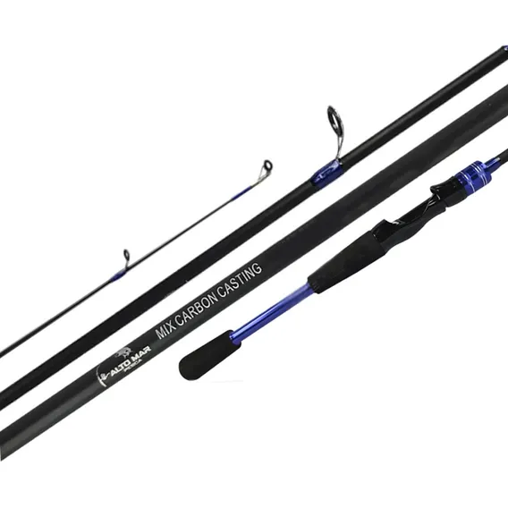 Vara Para Molinete Mix Carbon 1,60mts 10-25lb 2 Partes Foto 1