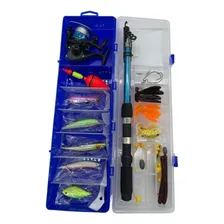 Vara Pesca Completa 45 Itens Molinete Maleta De Pesca Tralha Foto mini 1