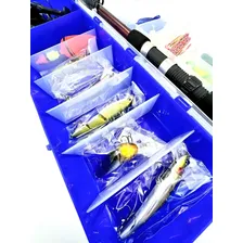 Vara Pesca Completa 45 Itens Molinete Maleta De Pesca Tralha Foto mini 3