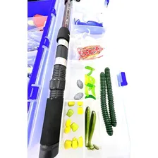 Vara Pesca Completa 45 Itens Molinete Maleta De Pesca Tralha Foto mini 4