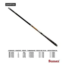 Vara Sumax Telescópica Marfim Mf 7,20m Foto mini  3