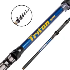 Vara Telesc贸pica Para Molinete Triton Spin 2,40m - Maruri Foto mini 1