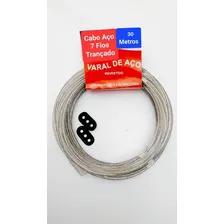 Varal Aço Revestido Pvc 30mtsx 4mm Espessura -  Cor Ocre Foto  mini 1
