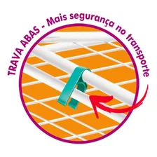 Varal De Chão Secalux Lugano Com Abas Aço Branco Portátil Foto mini 4