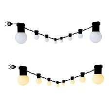 Varal De Luz 10 Metros 10 Lâmpadas De Led Inclusas Cor Branco Frio Foto mini 1