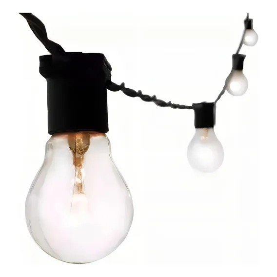 Varal De Luzes Com 15 Metros Preto Jdk Foto 1