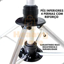 Varal Giratorio 9 Cordas De Chão Em Aluminio Resistente Cor Cinza Foto mini 3