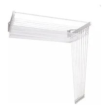 Varal Individual Parede 8 Varetas 120cm Branco Foto mini 1