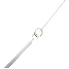 Varal Individual Teto 100cm X 06 Varetas Aluminio Branco Foto mini 3