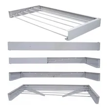 Varal Magico 1 Metro Aluminio Branco Dobravel Oculto Parede Foto mini 1