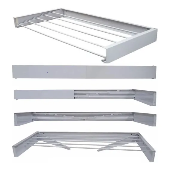 Varal Magico 5 Varetas Em Aluminio 90cm -dobravel Foto 1
