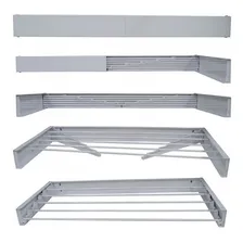 Varal Magico 7 Varetas 120cm Aluminio - Dobravel Branco Foto mini 2