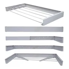 Varal Magico Em Aluminio 74cm - Dobravel Branco C/ 4 Hastes Foto mini 1