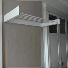 Varal Magico Em Aluminio 74cm - Dobravel Branco C/ 4 Hastes Foto mini 3
