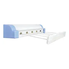 Varal Parede Automático 5 Cordas Retrátil 4,1 Metros Secalux Foto mini 1