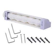 Varal Parede Automático 5 Cordas Retrátil 4,1 Metros Secalux Foto mini 4