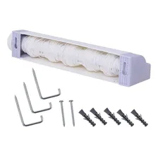 Varal Parede Automático Rotoflex Apartamento Ou Casa Branco Foto mini  2