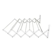 Varal Parede Sanfonado 60 Com 10 Varetas Branco Foto  mini 1