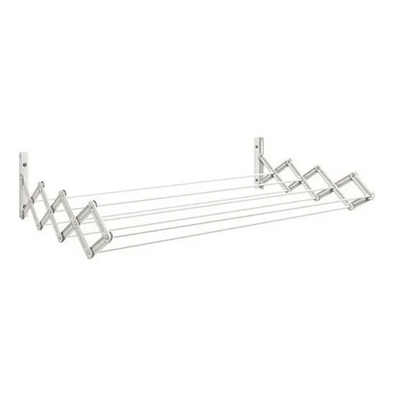 Varal Sanfonado Parede Retrátil 60cm Secalux Foto 1