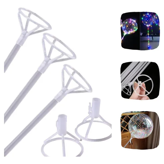 Vareta com Suporte Pega Balão Bubble Metalizado 50 -Maristiê Foto 1