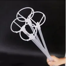 Vareta Para Balão 200 Unidades 50cm, Diam 8mm Sup Pegabalão Cor Vareta Transparente Com Suporte Transparente Foto mini  3