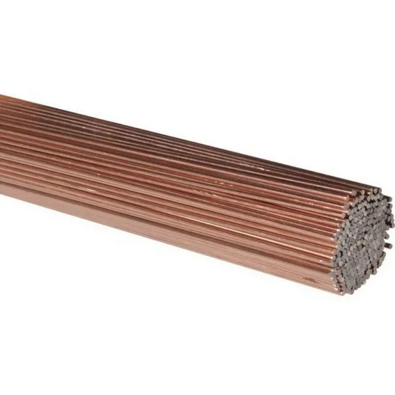 Vareta Solda Oxi Acetileno Ferro Cobreado 3,20mm Ômega 1kg Foto 1