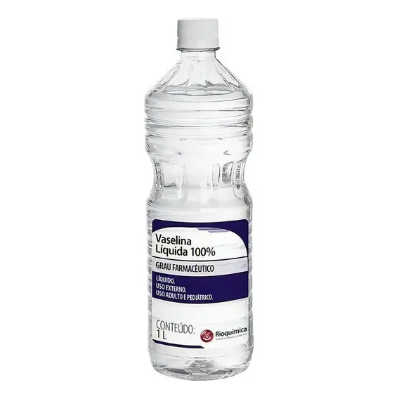 Vaselina Liquida 100% ( 1 Litro ) Unidade Rioquimica Foto 1