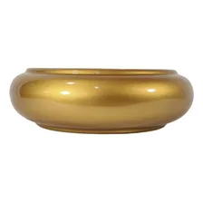 Vaso 25x8cm Para Bonsai Suculentas Cactos Rosa Do Deserto Cor Dourado Foto mini  3